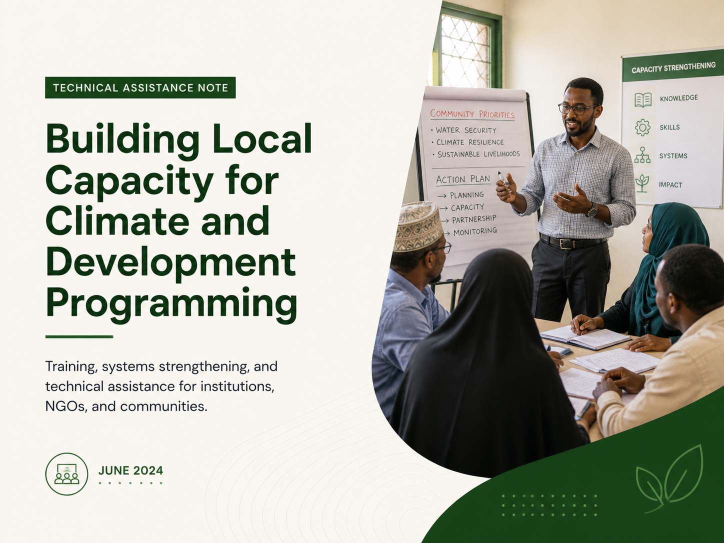 Local capacity climate programming note cover