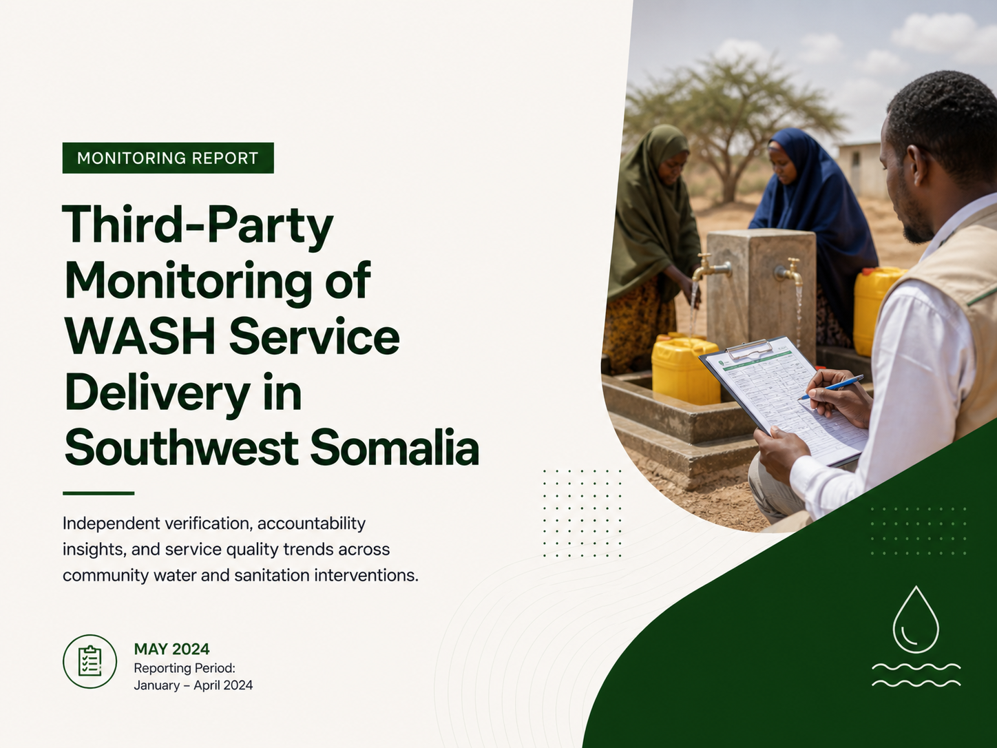 WASH service monitoring report cover